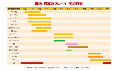 南国紀州・日高の太陽が育んだ季節のフルーツセットB《先行予約》