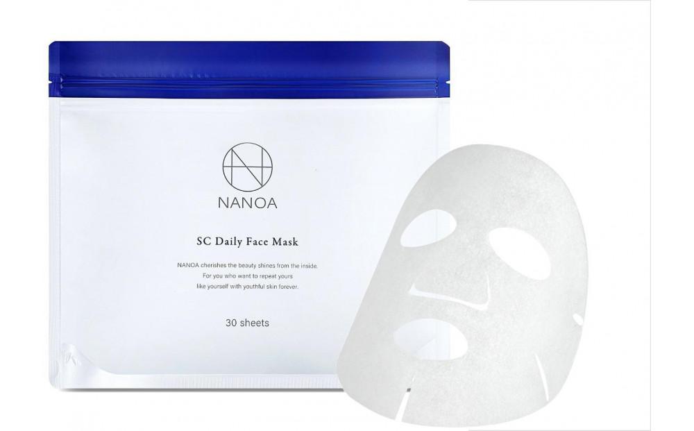 (ナノア)NANOA デイリー フェイスパック 医師が大注目のヒト幹細胞 シートマスク エイジングケア EGF 保湿 高級コットン 顔パック 30枚入 ×２袋セット【スキンケア 高級コットン フェイスケア 美容 人気 おすすめ 敏感肌 乾燥肌 毎日ケア ギフト プレゼント お取り寄せ 通販 送料無料 ふるさと納税 大阪 堺市】