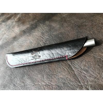 ふるさと納税 土佐清水市 鹿革の一本差し ペンケース【黒】(ロゴ入り)革小物 革製品 レザー 文房具【R00505】 |  | 01