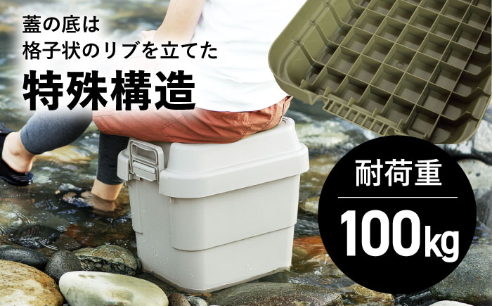 アウトドア 収納ケース グレー SSサイズ 2個組 / キャンプ 収納 ボックス アウトドア / 恵那市 / 東谷株式会社 明智流通センター [AUAD014]