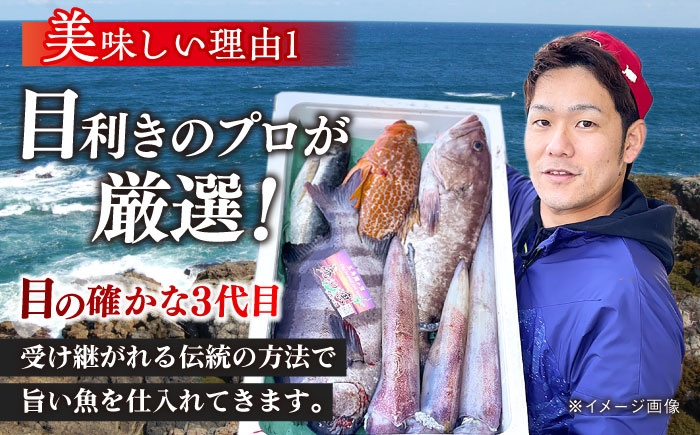 【全4回定期便】【五島列島直送】朝獲れ鮮魚セット2kg 五島市/鯛福丸水産[PDP013]   魚 鮮魚 セット 海鮮 直送 さかな 詰合せ 冷蔵