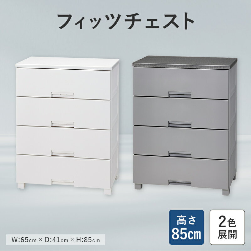 【ふるさと納税】【選べるカラー】Fits 暮らしに寄り添う フィッツチェスト 6504 ホワイト グレー F25R-049