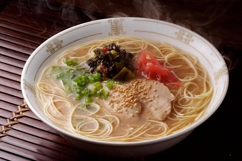 博多長浜 ラーメン「福重家」 10人前 辛子高菜付き 【豚骨ラーメン】| ラーメン 拉麺 博多 長浜 とんこつラーメン 豚骨 とんこつ 10食 半生麺 スープ 豚骨スープ とんこつスープ 高菜 辛子高菜 福岡 福岡県 大川市