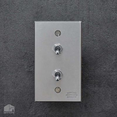 ふるさと納税 木津川市 HITTITEのステンレス製　トグルスイッチD(2口長方形)