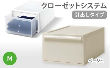 クローゼットシステム 引出しタイプM　CS-D2 (7色からお好きなカラーが選べる)  ／ ベージュ  収納 ライクイット like-it 奈良県 葛城市【like097-6】