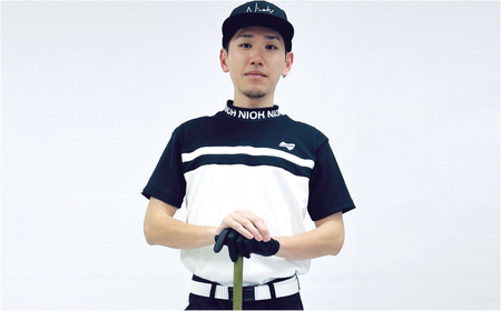 【2025年春新発売】マイクロタフレッチ メンズ ロゴカラーモックネックシャツ/ブラック/3Lサイズ ゴルフウェア ゴルフ メンズ ロゴカラー モックネック 黒 おしゃれ コーデ【124025】