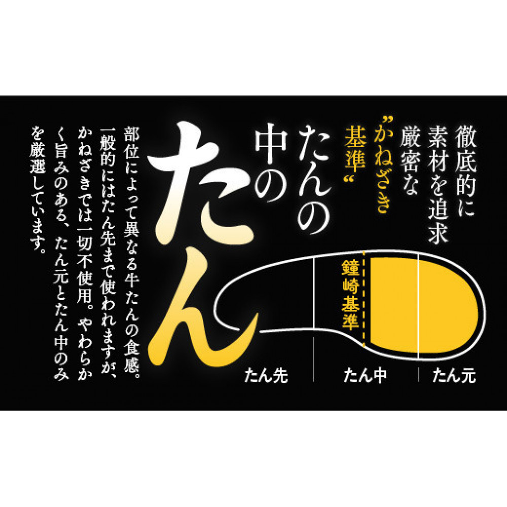 仙台老舗2店舗よりお届け　鐘崎 冷凍生牛たん（塩味・2人前）100g×2＆勝山酒造 純米吟醸酒 献
