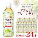 【ふるさと納税】マスカットグリーンティー 500ml 24本 計12L サーフビバレッジ_ ふるさと納税 ふるさと ブレンド茶 お茶 緑茶 マスカット ペットボトル 山梨県 山梨市 山梨 人気 送料無料【1292304】