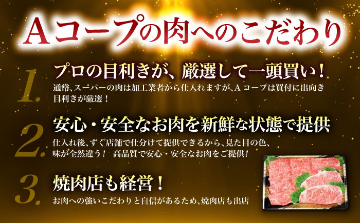 【12回定期便】長崎和牛すきやき・ステーキセット　計800g / 牛肉 ロース ろーす すきやき すき焼き ステーキ すてーき 長崎和牛 / 諫早市 / 長崎県央農業協同組合　Aコープ本部　 [AHA