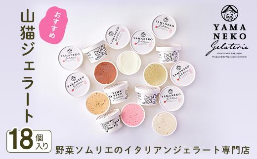 W03601 野菜ソムリエのイタリアンジェラート専門店＜山猫ジェラート＞おすすめ１８個セット