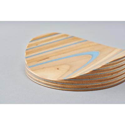 ふるさと納税 芦別市 PLYWOOD laboratory　Paper-Wood トレイ「mokume」(ブルー) |  | 01