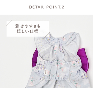 サンドレス浴衣 ピンク 花扇  浴衣風 祭り 和風 夏 花柄 ドッグウェア 【ココアトワ(cocoAtoi)】 Ｍ