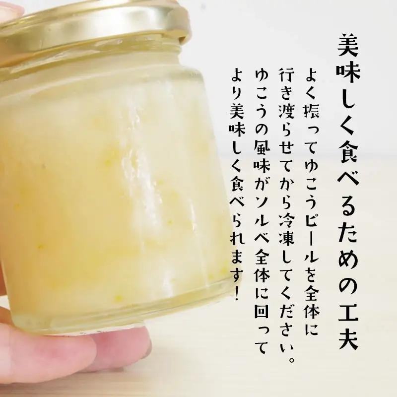 柑橘  デザート 完熟ゆこうのご褒美ソルベ 2個セット アイス ジェラート ゆこう ご褒美 アイスクリーム  乳製品不使用 柑橘 みかん ゆこう 柚香 レモン ゆず ジャム 冷たい フルーツ 果物 常
