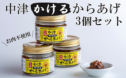 
            元祖中津かけるからあげ 100g×3個入 | 中津の味 かけるからあげ おかず 調味料 低カロリー 大豆 大豆肉 高たんぱく 大分県 中津市
          