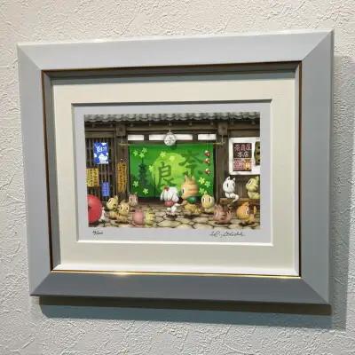 版画 インチ版画「奈良屋本店」 SOCKS 絵画 F-61