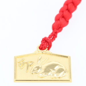 [K18] 干支絵馬根付 (12種) (柄：卯)