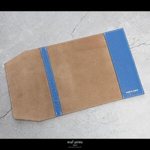 maf pinto (マフ ピント) レザーブックカバー文庫サイズ ADRIA LINE フレッシュブルー 本革 日本製