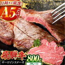 【ふるさと納税】A5 飛騨牛 特選サーロインステーキ 計800g（200g×4枚） / 牛肉 サーロイン さーろいん ステーキ すてーき サーロインステーキ さーろいんすてーき 飛騨牛 A5 a5 / 御嵩町 / 肉のキング [AVAG002]