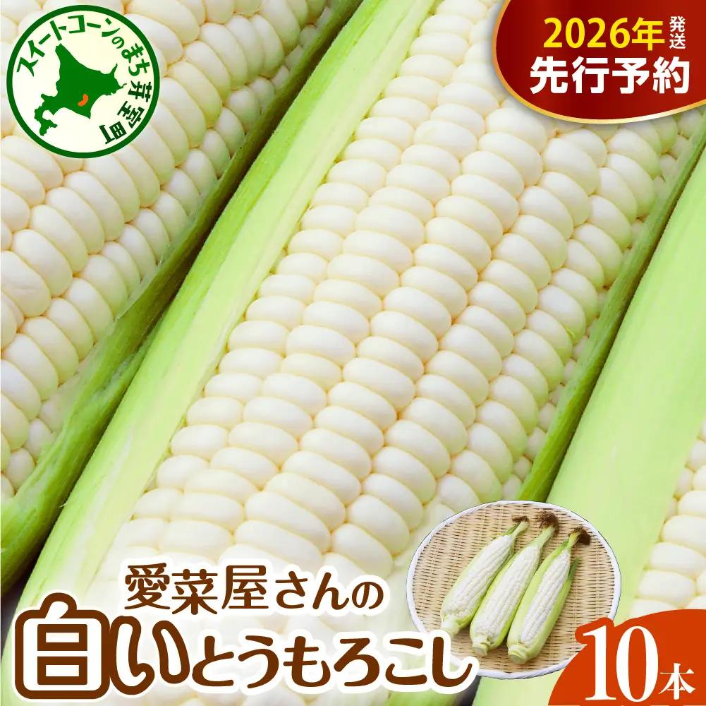 とうもろこし 10本 ホワイト種 とうもろこし 北海道 芽室町