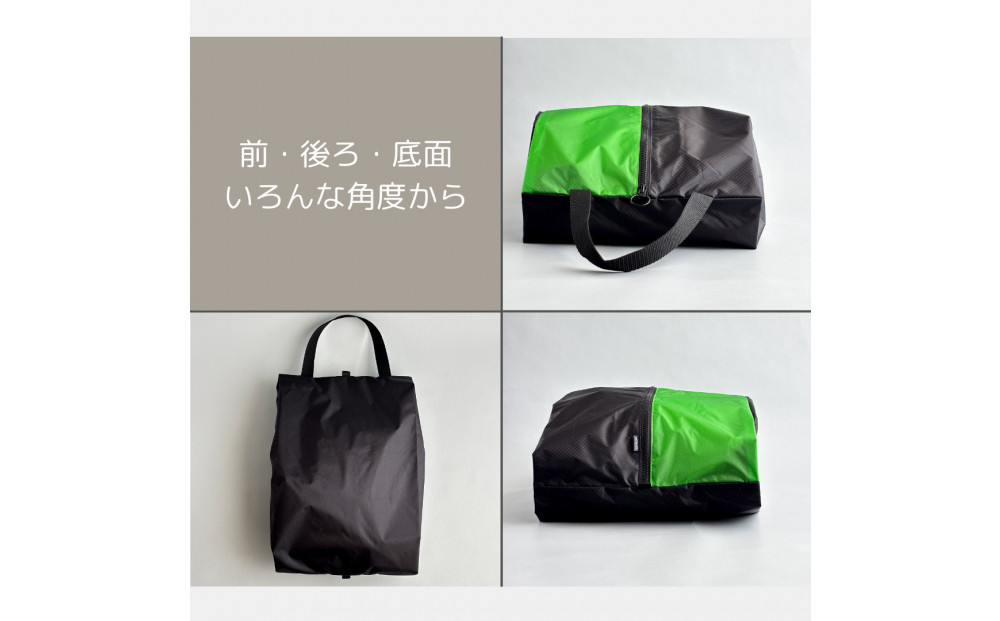 【Lサイズ・緑】軽量ナイロン登山靴ケース　　シューズケース　着替えポーチ　旅行用　アウトドア　ショートブーツ