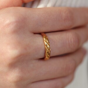 K24純金 キルティングリング 小 S-5682