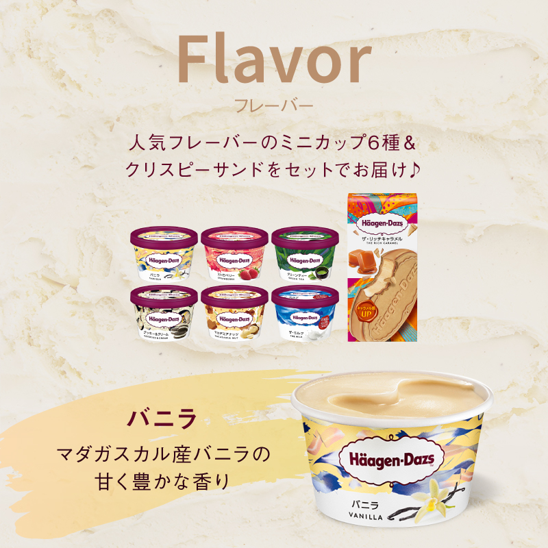 ハーゲンダッツ『ミニカップ(12個)＆クリスピーサンド(12個)セット』アイスクリーム アイス スイーツ デザート_H0016-135