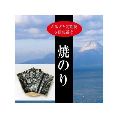 ふるさと納税 焼津市 【定期便 6回】初摘海苔 極 (全型27枚)(a71-001)