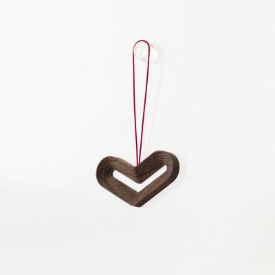 ふるさと納税 旭川市 旭川家具　cosine　STEPS オーナメント HEART ウォルナット_05790 |  | 01