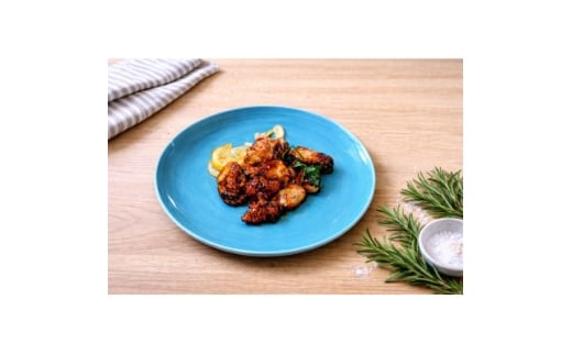 直径27cm陶器大皿 1枚 ブルー【1704560】