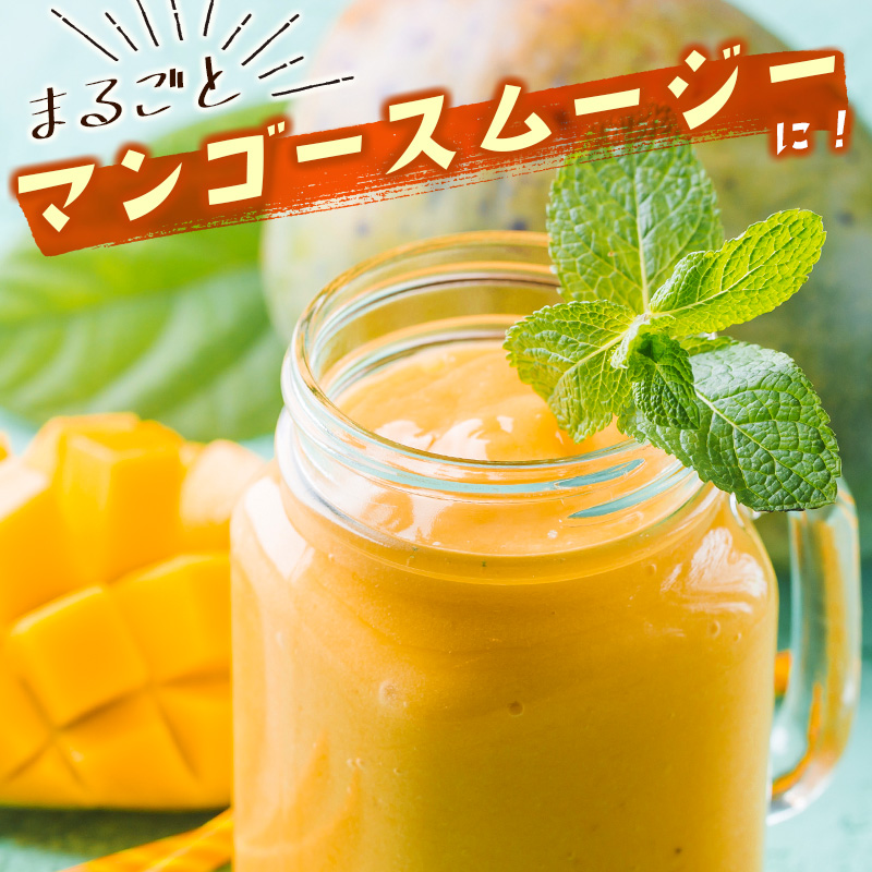 ＜数量限定＞宮崎県産 完熟マンゴー4L×2玉（計1kg以上）※2027年4月下旬配送開始 化粧箱入 フルーツ くだもの【C357-27】_イメージ4
