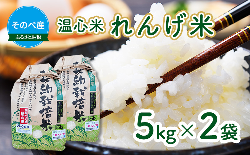 米 コシヒカリ れんげ米 5kg ×2袋 そのべ産 温心米 2026年度産 お米 新米 単一原料米 こしひかり 丹波 精米 白米 こめ コメ 京都 新米26