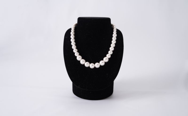 コットンパール「ホワイト」シンプルショートネックレス(金具ゴールド)とピアス３点セット【～en～】｜コットンパール ネックレス アクセサリー 入学式 卒業式 結婚式 ゴールド