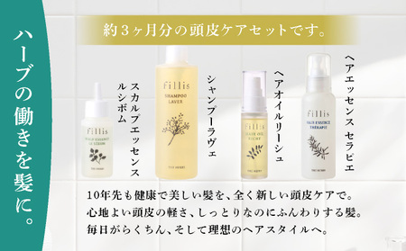 うねる・広がる・気になる髪のボリュームに 3ヶ月頭皮ケアセット THE HERBS