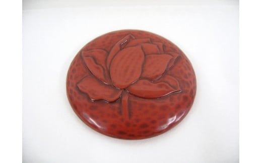 鎌倉彫博古堂　小鏡「蓮」