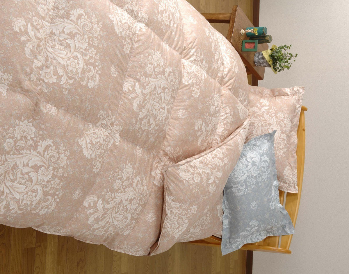 明治 6年創業　ワタセの最高品質羽毛ふとん（ブルー）（ポーランド・ホワイトマザーグースダウン　95%）【CW52W】