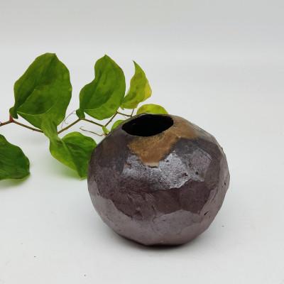 ふるさと納税 備前市 備前焼1輪差しゴロン1輪2(登り窯)