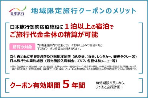 北海道登別市　日本旅行　地域限定旅行クーポン 90,000円分　[jt-0451]