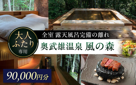 奥武雄温泉風の森 宿泊補助券 9万円分 / 宿泊 旅館 サウナ / 佐賀県 / 株式会社GOTENリゾート[41ATAB006]