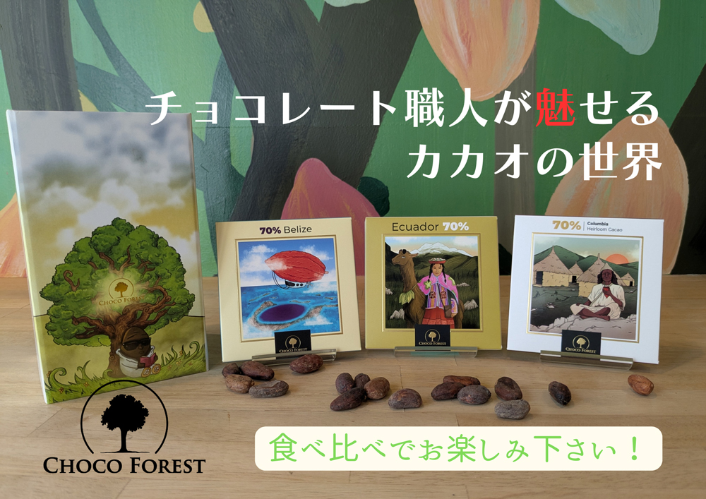 [カカオ70% ビーントゥバー チョコレート3種] 大人気のシングルオリジン食べ比べ｜スイーツ デザート 菓子 お菓子 洋菓子 紅茶 贈答用 贈り物 ギフト プチギフト プレゼント 手土産 おやつ 小