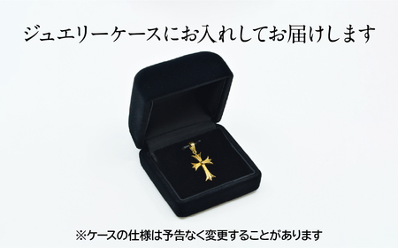 純金製(Ｋ２４) ミニクロスペンダント ALPBK167