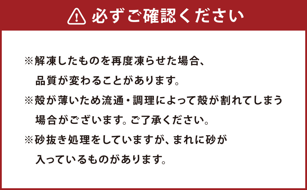 熊本県産冷凍活地あさり 約1.5kg
