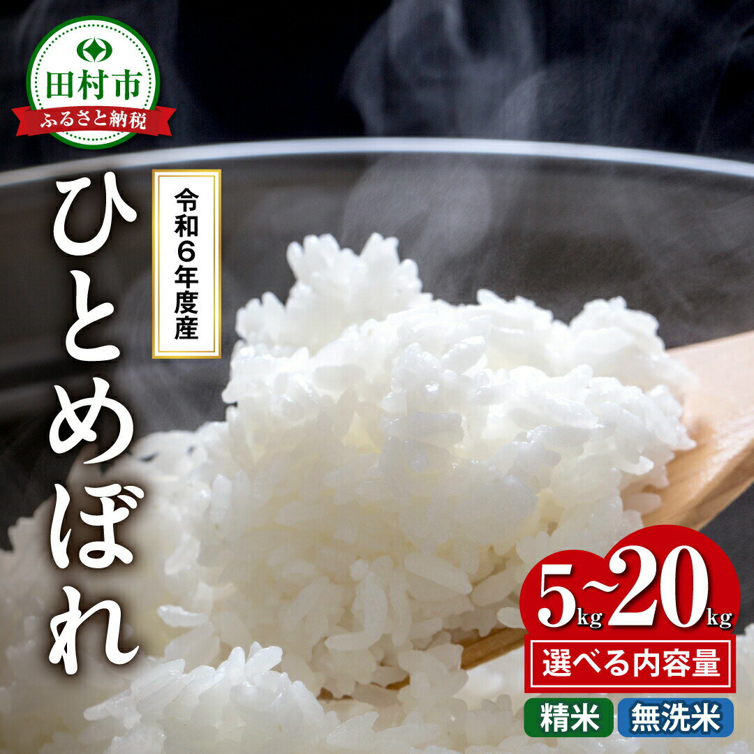 【ふるさと納税】＼緊急入荷・数量限定 9月下旬発送／ 米 田村市産 ひとめぼれ 精米 5kg 10kg 令和6年産 お米 コメ 白米 おこめ こめ 5キロ 10キロ ギフト 贈答 プレゼント 福島県 田村市 福島 ふくしま 東北むらせ
