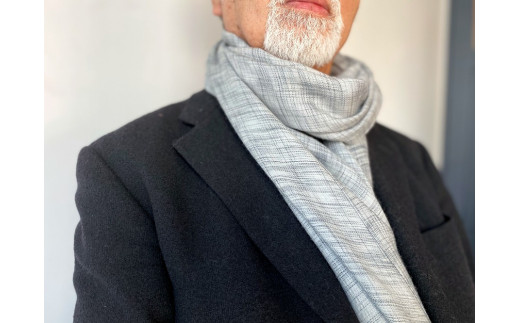 
             とろけるような肌ざわりのカシミヤシルクストール（ライトグレー）| ショール カシミヤ シルク グレー 高級 ギフト おしゃれ 送料無料 東京 八王子
          