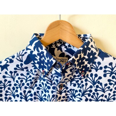 【セミオーダー】Doucattyコラボ・手捺染シャツ(フラワーズ)