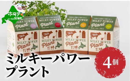 ミルキーパワープラント4個  （ 北海道 別海町 人気 ふるさと納税 ）