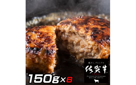 佐賀牛入りがばいハンバーグ150g×6個 161-J1479