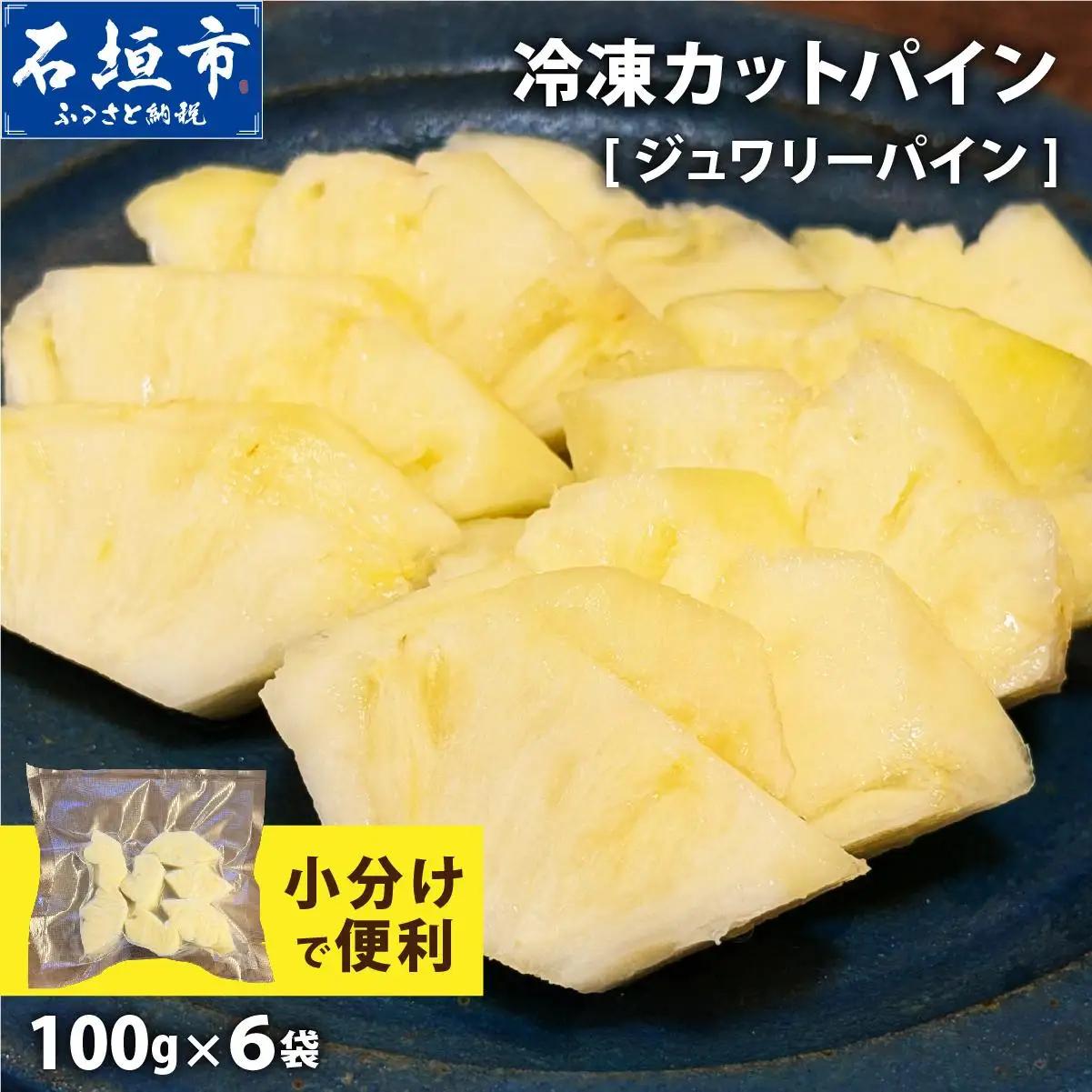 パイナップル 冷凍カットパイン（ジュワリーパイン）100g×6袋 