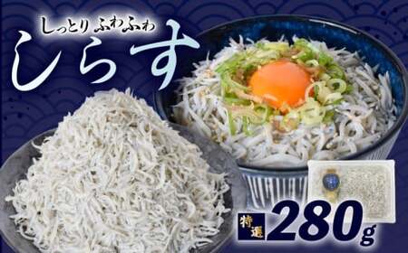 【特選】釜揚げしらす 約280g (70g×4パック)｜しらす