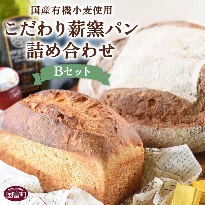 【ふるさと納税】＜国産有機小麦使用 こだわり薪窯パン詰め合わせ Bセット＞※入金確認後、翌月末迄に順次出荷 ベーカリー ぱん カンパーニュ ブリオッシュ 朝食 軽食 おやつ 食べ比べ ヒノデパン 宮崎県 国富町 0658_hp【冷蔵】