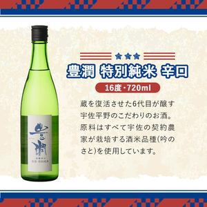 ＜数量限定＞人気の地酒飲み比べセット THE USA Box/DX(合計2.16L・720ml×3本)豊潤 双葉山 日本酒 辛口 セット 宇佐ブランド認証品【114001200】【一般社団法人　地域商